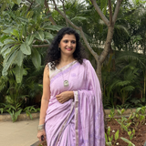 Hand-Embroidered Chanderi Saree