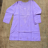 Short Cotton Chikankari Kurti
