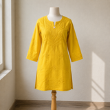 Short Cotton Chikankari Kurti