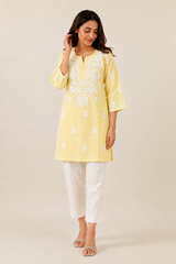 Women's Rayon Hand embroidered Chikankari Kurta